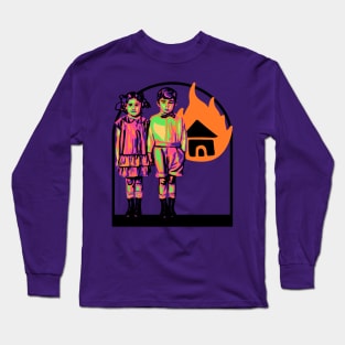 Creepy Kids Burn Stuff Long Sleeve T-Shirt